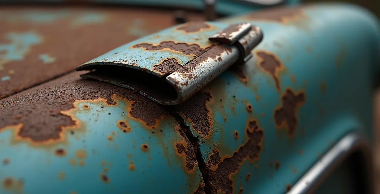 Évaluation de la vétusté des pièces sur un véhicule ancien
