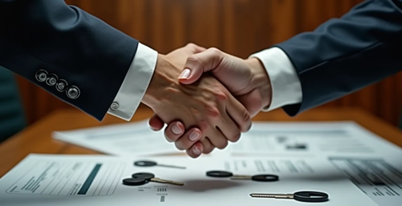 Négociation entre un client fidèle et son conseiller assurance pour obtenir un geste commercial